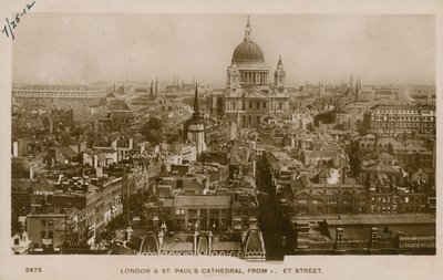 Cathédrale St Paul, Londres, depuis Fleet Street - English Photographer